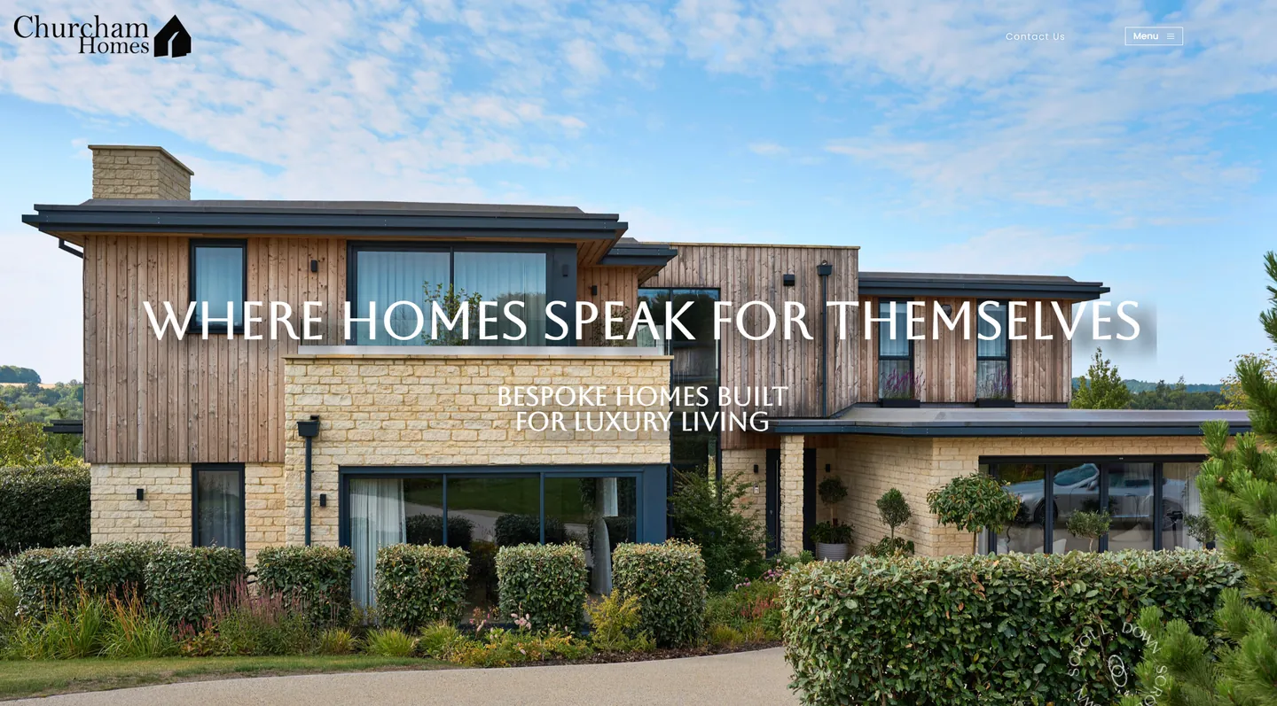The Churcham Homes website